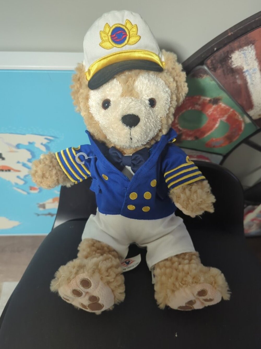 Disney Cruise Line Duffy Bear Plush Teddy Bear 14" Captain